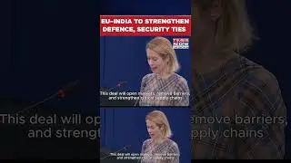 European Union-India Set To Sign New Security And Defence Partnership At New Delhi Summit #shorts