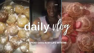 VLOG: Good Vibes All Week + Baby shower flow, Cooking, Trying Fried Oreos and New Desserts...