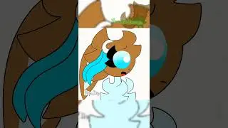 Leafeon catches Eevee #leafeon #glaceon #eevee #flipaclip #animation #capcut