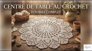 Tuto nappe ronde au crochet @AlextitiaTutoCrochet
