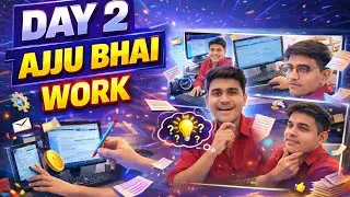 Day 2 Working 🥺Ajju Bhai  job  || #secondvlog #workout #life #working #job#jobroles #vlog #myvlogs 