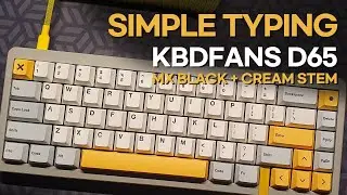 D65 / Cherry Black + Cream Stem / Simple Typing