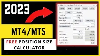 How To Get Free Position Size Calculator For MT4 / MT5 / 2023