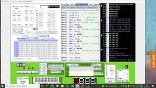 Display de 7 segmentos no EdSIM 51