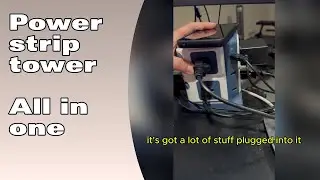 This power strip tower fits all your connection needs