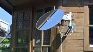 Heliostat mirror moving, timelapse