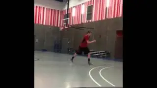 White kid with amazing hops gets rim 50