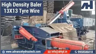 Tyre Wire Scrap Baler Machine, Triple Action High Density Baling Machine for Metal