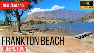 Frankton Beach - Queenstown, New Zealand | 4K Biking Tour