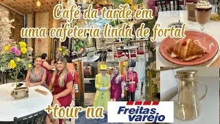 Café da tarde com minha amiga em uma cafeteria linda 😻 de Fortaleza + tour rápido na Freitas varejo