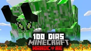 🟥Sobreviv&iacute; 100 D&iacute;as en un APOCALIPSIS de CREEPER en Minecraft HARDCORE...Esto fue lo que Pas&oacute;