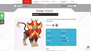 Pok&eacute;mon Year Cycle - Day 668: Pyroar (Official Pok&eacute;dex)
