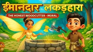 ईमानदार लकड़हारा | The Honest Woodcutter Moral Story | TwinkleToonz - Hindi Stories