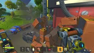 Scrap Mechanic - Chain elevator test - too much weight
