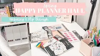 HAPPY PLANNER HAUL | 2021 Spring Release ~ Unboxing & Flip Through