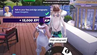How to EASILY Talk to your fans and sign autographs Fortnite