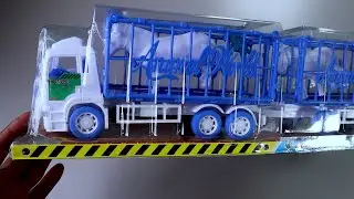 Unboxing Mainan Mobil Mobilan, Mobil Truk, Truk Gandeng, Truk Gandeng Hewan, Review