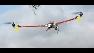 First Flight-RC Explorer Tricopter--20+ MPH Winds with KK2 Board