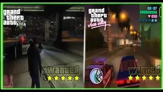 GTA 5 vs GTA Vice City: Surviving Every Crime Level Challenge!