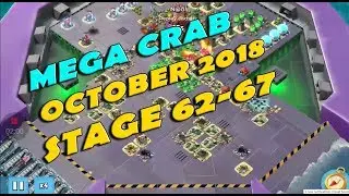 BOOM BEACH, MEGA CRAB OCTOBER 2018, Stage 62-67