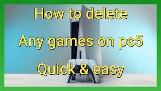 how to uninstall / Delete any ps5 games ( Quick & easy ) 