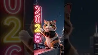 👉 Happy New Year 2026 🐱✨ Cute Cat Wishes | New Year Cartoon Short #short #happynewyear