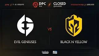 EG vs BnY, Dota Pro Circuit 2021: Season 1 - NA, bo3, game1 [Eiritel & Jam]