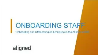 Setting up a Training Plan: Employee Onboarding and Offboarding in the Aligned eQMS