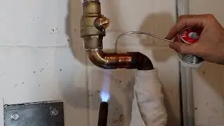 Soldering copper pipe main waterline ball valve shutoff