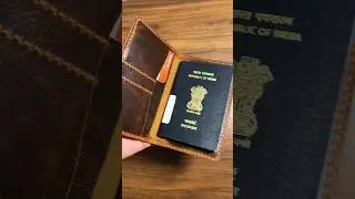 Premium leather passport covers handmade in India | Leather passport wallet #travel #passport
