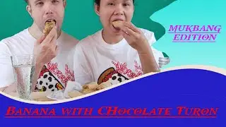 Banana with Chocolate Turon Mukbang #mukbang