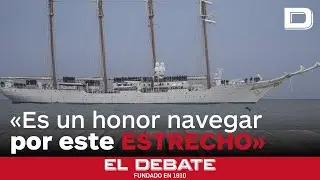 La Armada de Chile da la bienvenida al Elcano: «Es un honor navegar por este histórico estrecho»