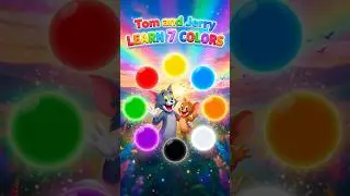Tom and Jerry Learn 7 Colors | Colors Song for Kids | Fun Learning Nursery Rhyme #abc #kids