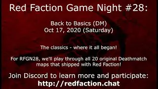 Promo for RF Game Night #28 | Back to Basics (DM)