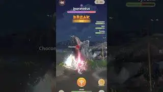 Monster Hunter NOW Jyuratodus Hunt in NEW Dimensional Link Feature #fypage #fyp #monsterhunternow