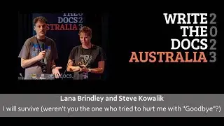 Lana Brindley/Steve Kowalik - I will survive (weren't you the one who tried to hurt me with Goodbye)