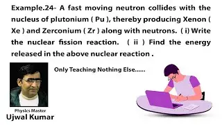 A fast moving neutron collides with the nucleus of plutonium ( Pu ), thereby producing Xenon ( Xe )
