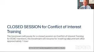 All-Virtual ECAC Meeting 10/16/25