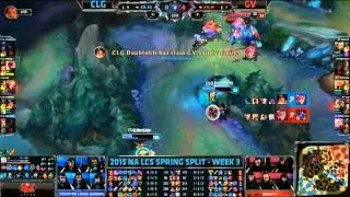 Gravity Comeback Fight Keane Azir Play - CLG vs GV Game 1 (NA LCS Spring 2015)
