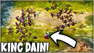 King Dain LEADS The Dwarves To BATTLE??? | Battle for Middle Earth | BFME 2 ROTWK 2.02