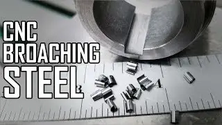 CNC Broaching a Keyway in Steel - With General-Purpose Keyway GCODE