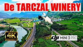 De Tarczal Winery stunning drone views of Trantino valley & River Adige with DJI mini 3 Pro 2023