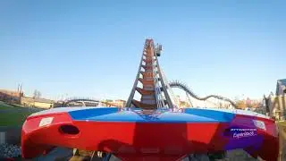 [4k] Candymonium POV NEW hyper coaster at Hersheypark Mounted on ride