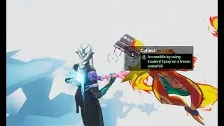 FORTBYTE 61 SE PUEDE ACCEDER USANDO EL GRAFITI AVE SOLAR EN UNA CASCADA CONGELADA