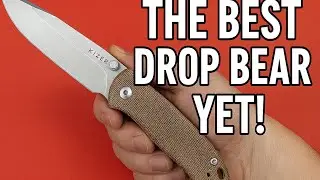 Kizer Drop Bear 2 Button Activated Liner Lock