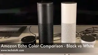 Amazon Echo Color Comparison - Black vs White