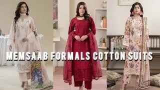 Cotton Suits | Memsaab Formals | Embroidered | Summer Collection | Readymade Outfits | Asian Style