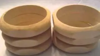 Wholesale Unfinished Wood Bangles