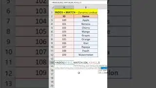 INDEX + MATCH in Excel (Better Than VLOOKUP!)