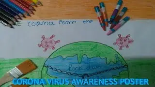 CORONA VIRUS AWARENESS POSTER // Step by step